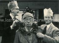 Compo, Clegg & Foggy celebrate Christmas (B & W)